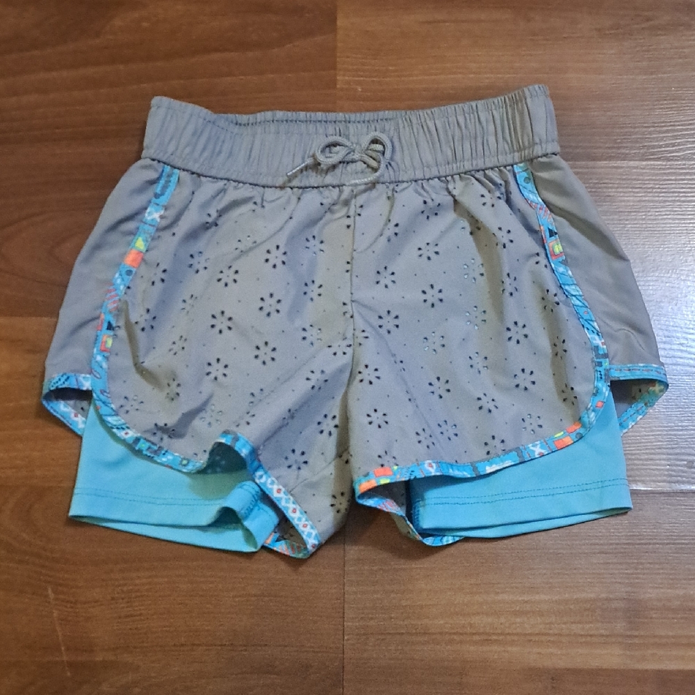 OshKosh B'gosh Gray Shorts with Light Blue Liner